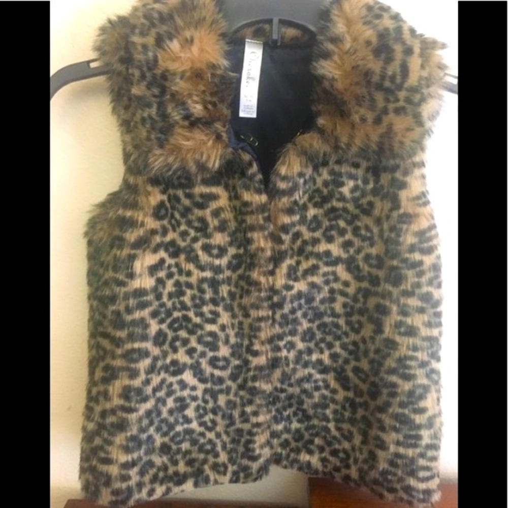 Cherokee Soft Adorable Faux Fur Vest
